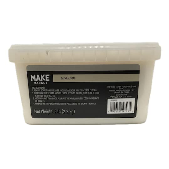 6 Pack: 5lb. Oatmeal Soap Base by Make Market®